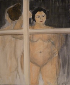 Dicke Frau am Fenster 2011